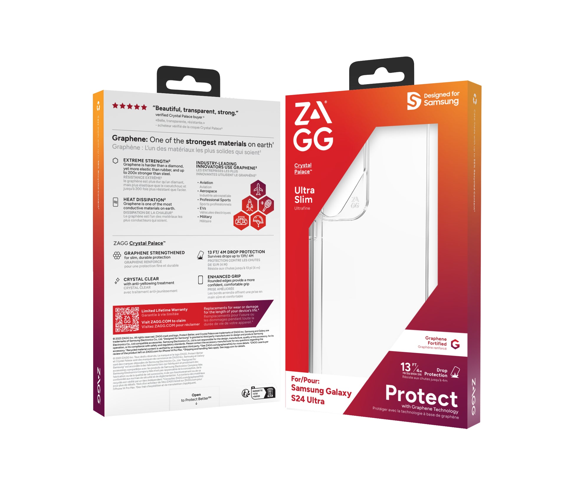 ZAGG Backcover Crystal Palace – für Samsung Galaxy S24 Ultra