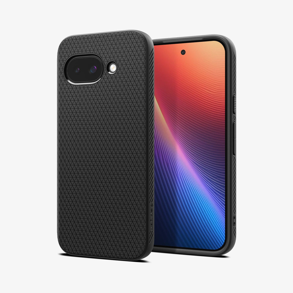 Spigen Liquid Air – Backcover – für Google Pixel 9a, TPU, Schwarz