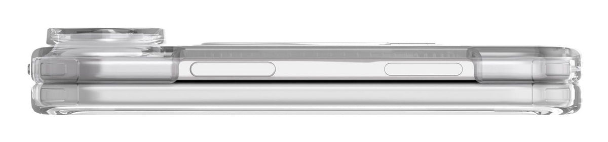Cellularline Spin Mag Backcover – für Apple iPhone 18 Duo, MagSafe, mit Ständer, Kunststoff, Transparent