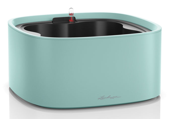 LECHUZA Topfpflanzer – 6,5 l – 35 × 35 × 16,6 cm – Kunststoff, hellgrün