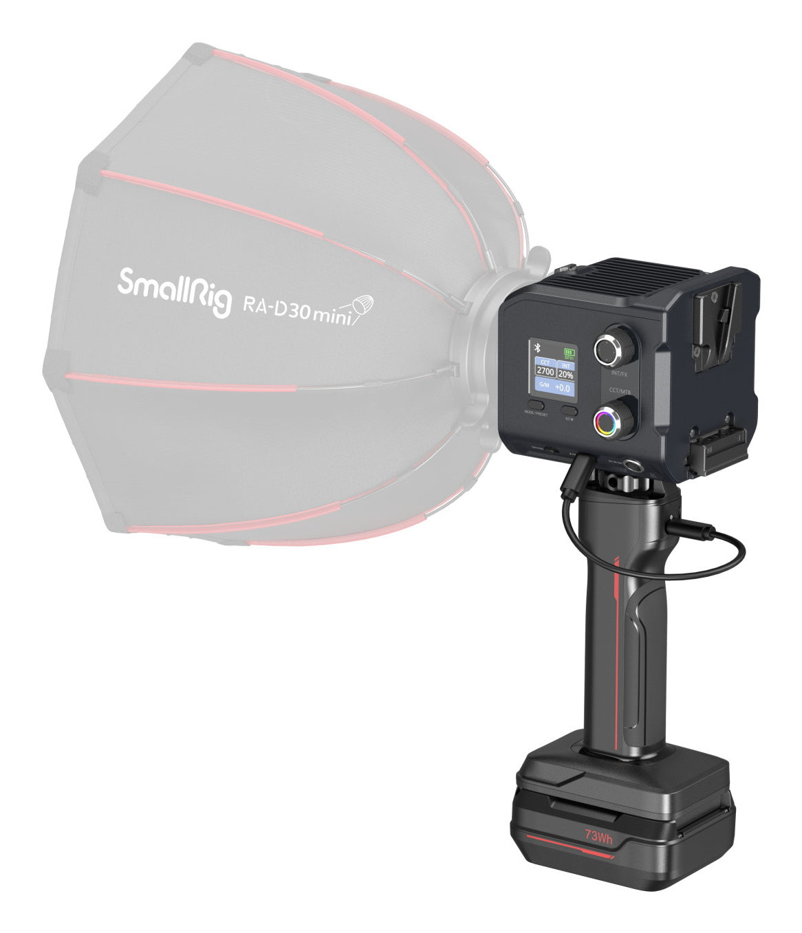 SmallRig RC 100C – 100 W COB Dauerlicht, 2500–10000 K, 11000 Lux – Schwarz