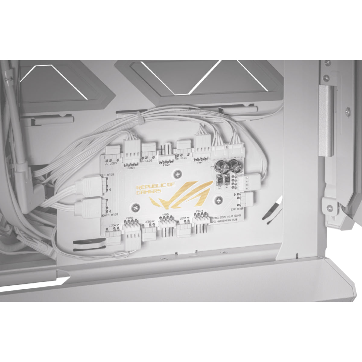 ASUS GR701 ROG HYPERION – PC-Gehäuse – Weiss, E-ATX/ATX/mATX/Mini-ITX, 10 Lüfterplätze, 5×2,5", 2×3,5"