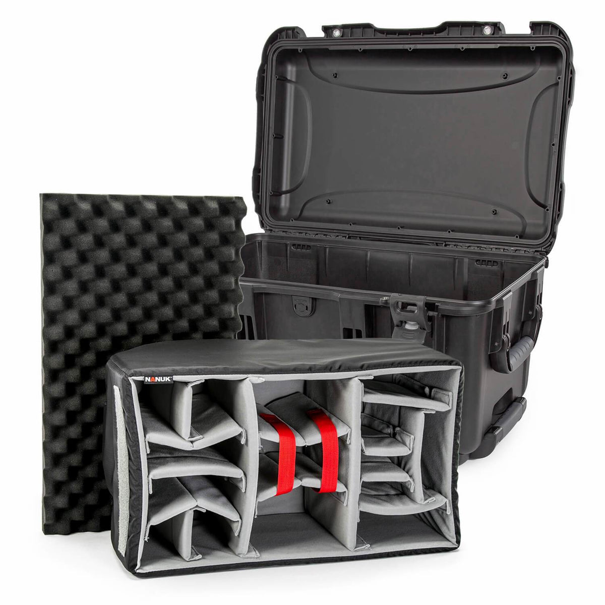 Nanuk Schutzkoffer 938 – Nylon, Schwarz, 39,4 × 33,6 × 60,5 cm