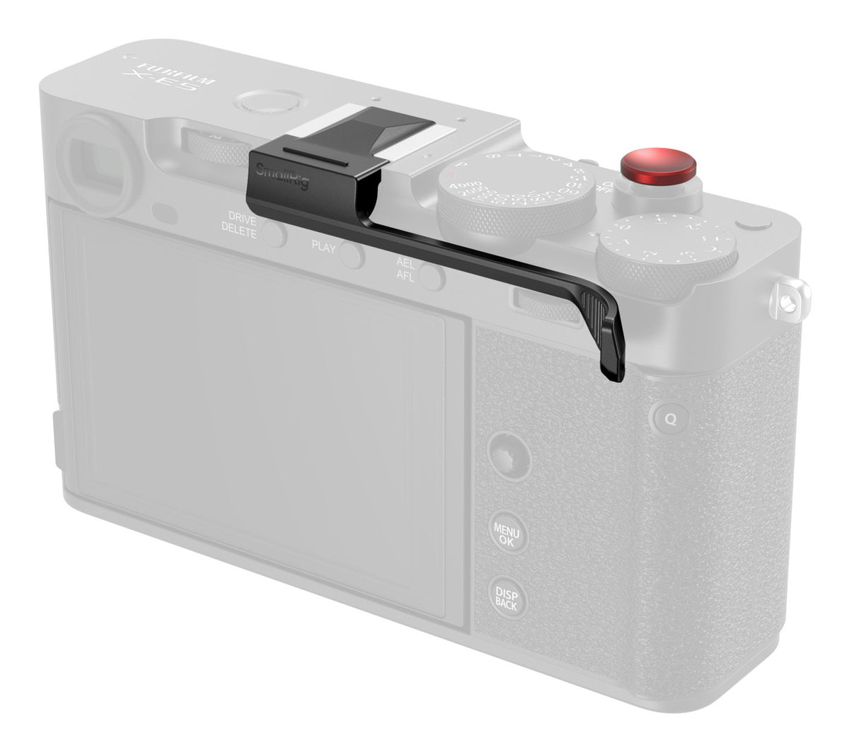 SmallRig 5452 Daumengriff – Aluminium/Silikon, 70,7 × 35,5 × 17,5 mm – für Fujifilm X-E5 – Schwarz