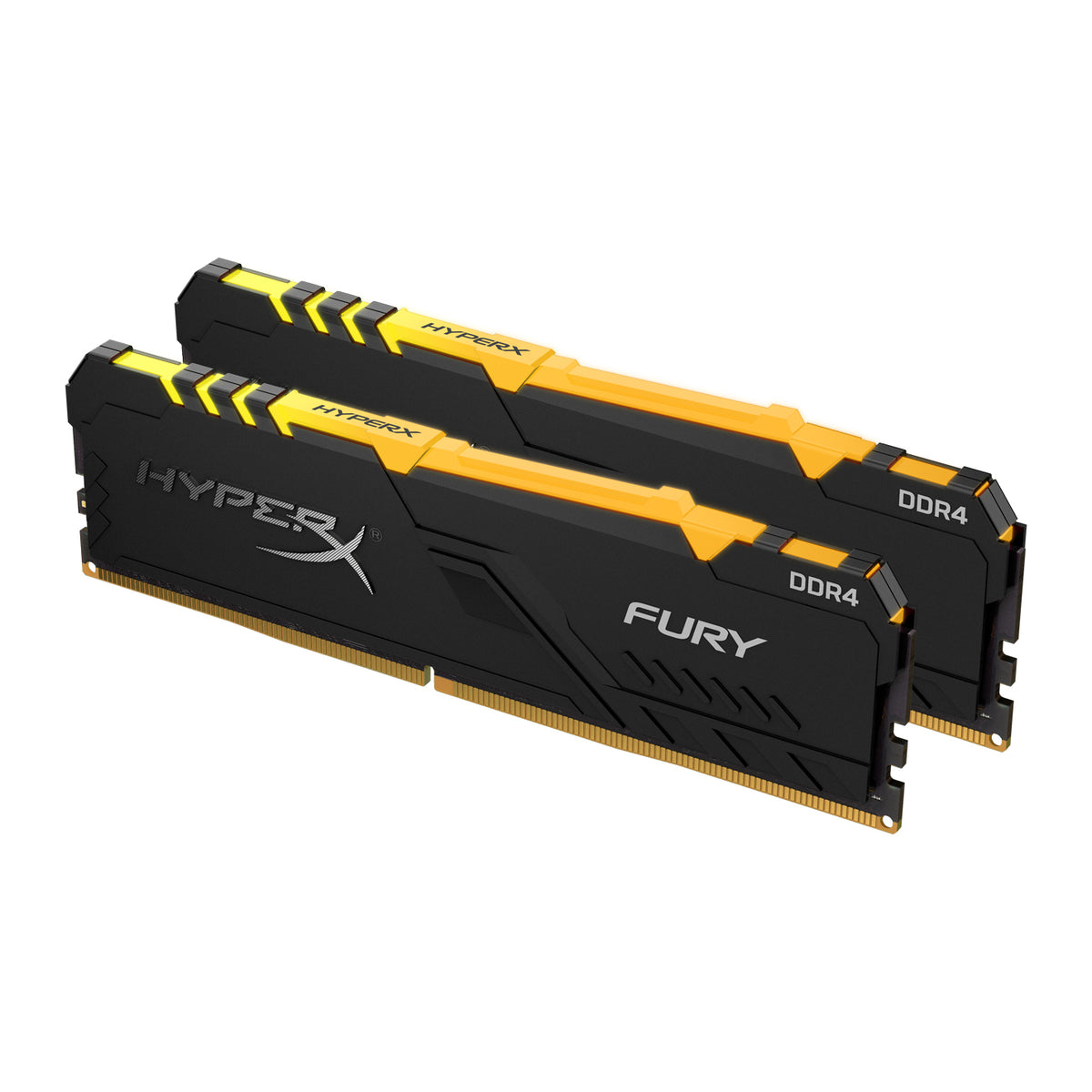 Kingston Technology HyperX FURY HX424C15FB3AK2/32 – 32 GB (2×16 GB) DDR4 2400 MHz CL15, 288-poliger DIMM, RGB, Kühlkörper