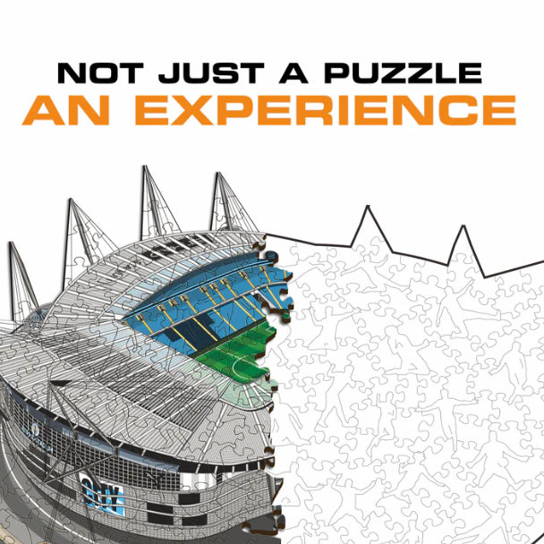 Iconic Puzzles Puzzle Man City FC – Etihad Stadium – 270 Teile – 30 × 42 cm – ab 14 Jahren – Holz, mehrfarbig, FSC