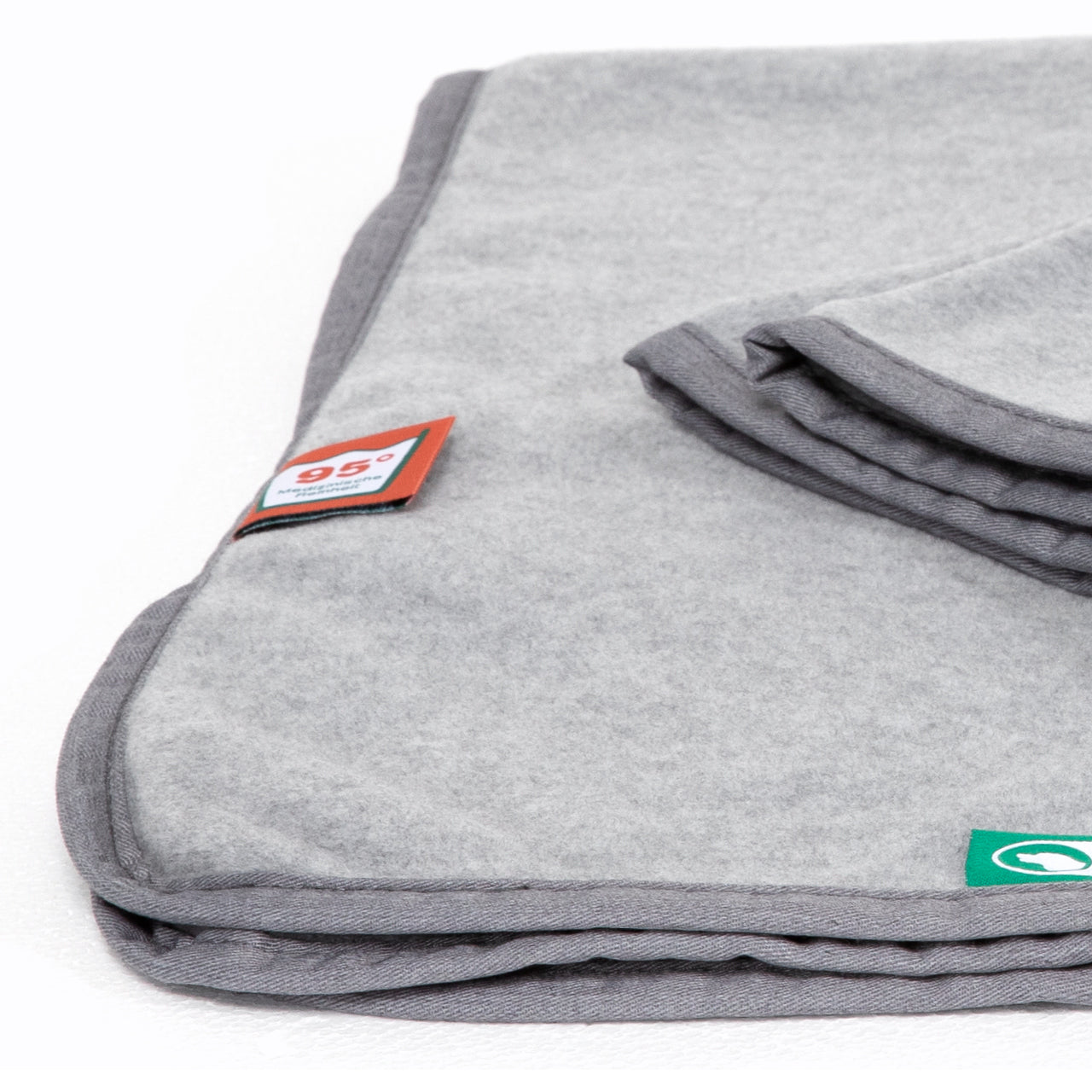 Doctor Bark Wohndecke – Fleece, Hellgrau – 100 × 70 cm – OEKO‑TEX Standard 100