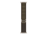 Apple Titan Natur, Alpine Loop, Dunkeloliv, M, für Apple Watch