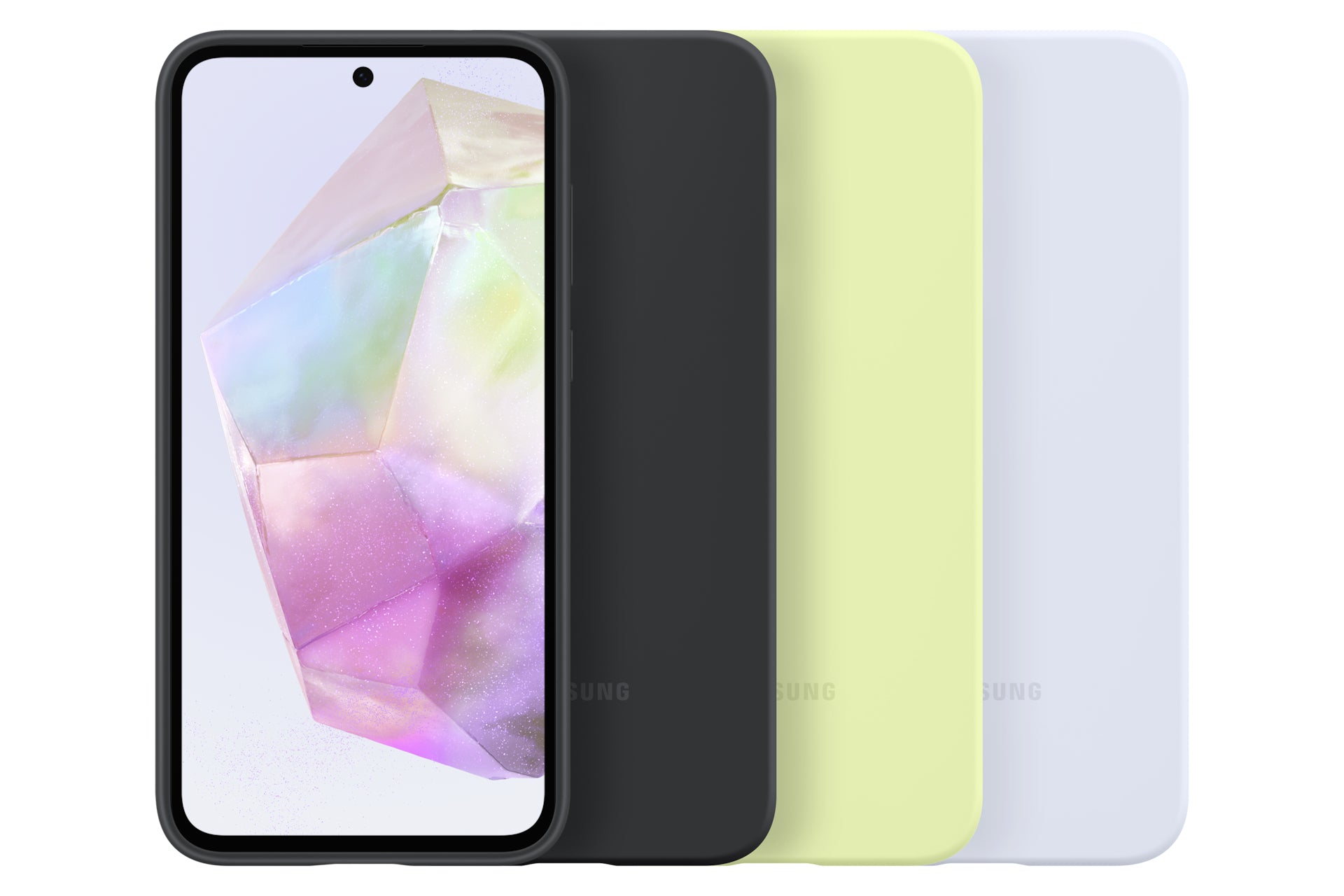 Samsung Backcover – für Samsung Galaxy A35 5G, Silikon, Schwarz, stossfest, kratzresistent