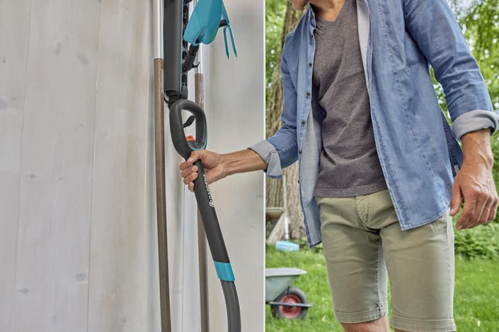 Gardena combisystem Geräteleiste 575 mm – Grau/Türkis, Kunststoff, B 575 × H 117 × T 245 mm, für Universal