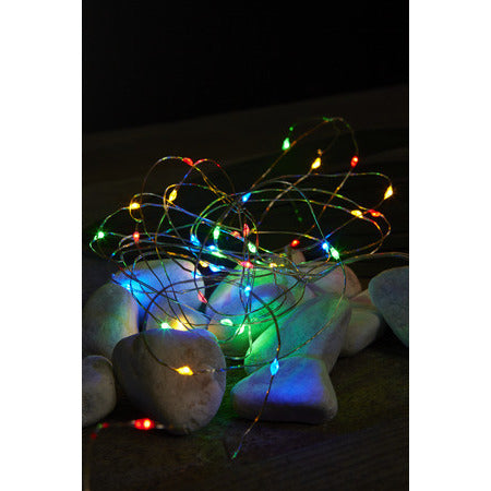 Star Trading LED-Engelshaar-Lichterkette – 4,5 m, RGB, Timer, 40 LEDs, Batteriebetrieben (3 × AA), 0,6 W