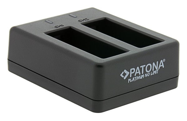 PATONA Dual Ladegerät – für PATONA Action Cam Life SL3 – 2-fach, USB