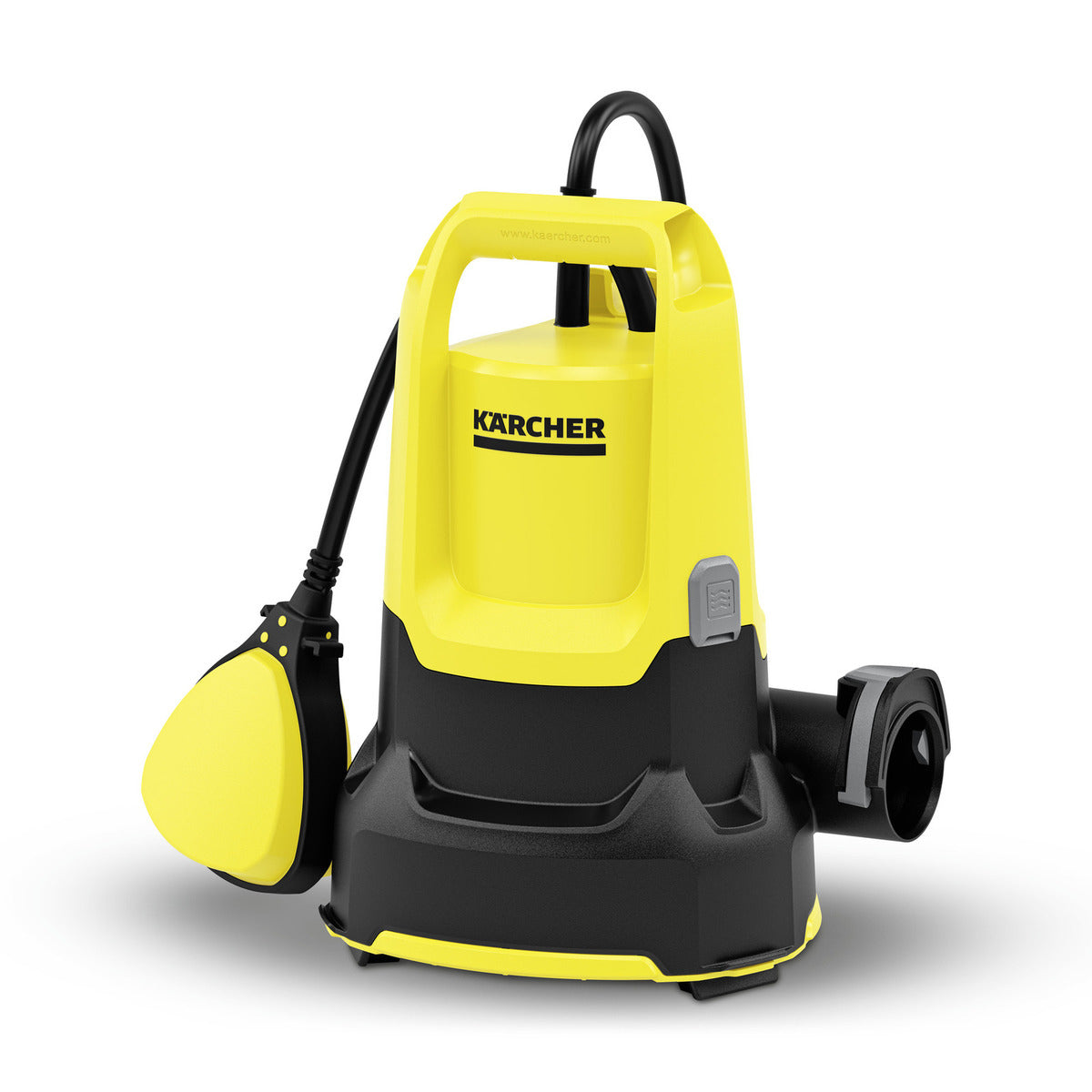 Kärcher SP 9.000 FLAT Tauchpumpe – 9000 l/h, 280 W, 6 m Förderhöhe, 10 m Kabel, Schwarz/Gelb, Restwasser 1 mm