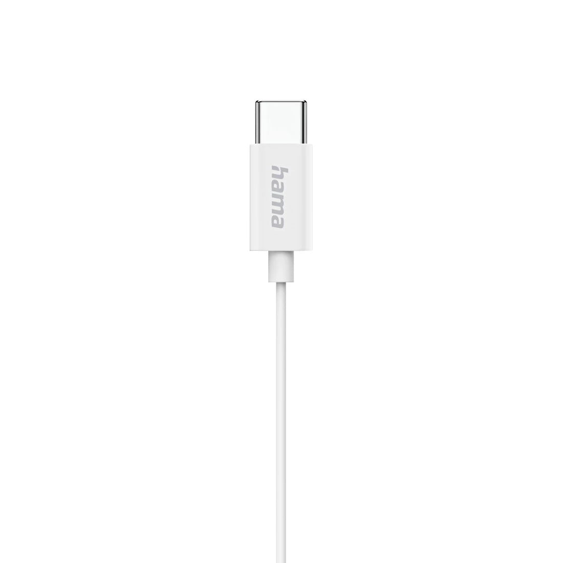 Hama Classy In-Ear Headset – Stereo, Kabel, USB-C, Weiss