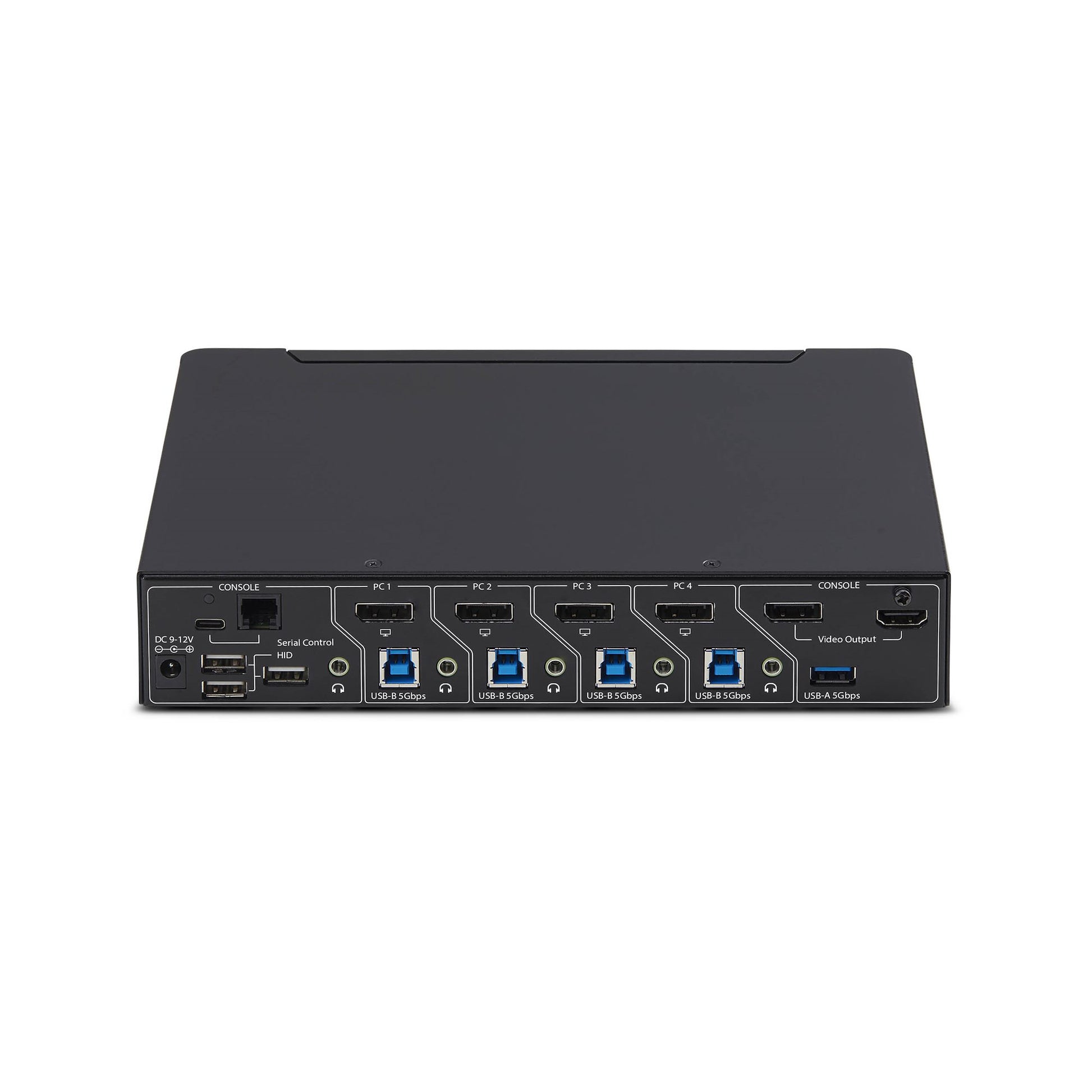 StarTech.com P4AD122M-KVM-SWITCH – 4-Port DP KVM-Switch – 4K/60 Hz, USB 3.0-Hub, Audio