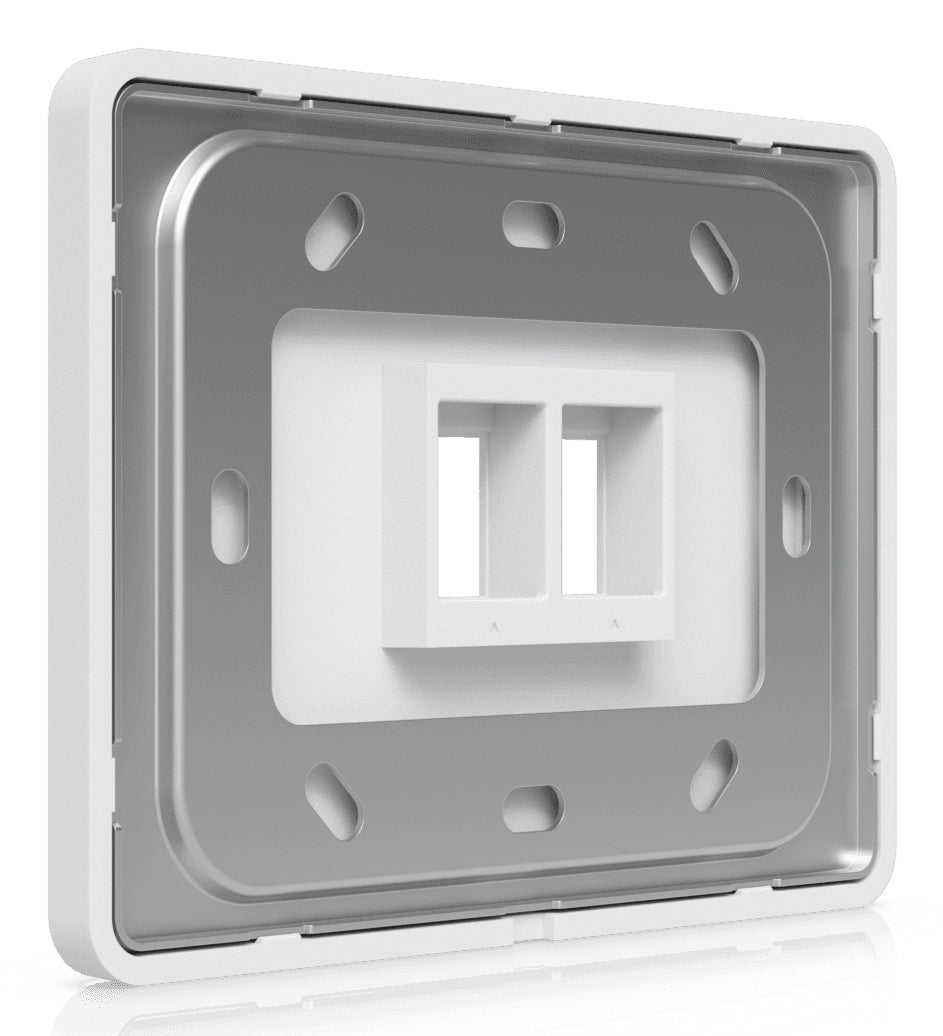 Ubiquiti Keystone-Modul RJ45, 2×Keystone, Wandmontage, 118×88×9,6 mm, 4er-Pack, Polycarbonat/Stahl – Weiss
