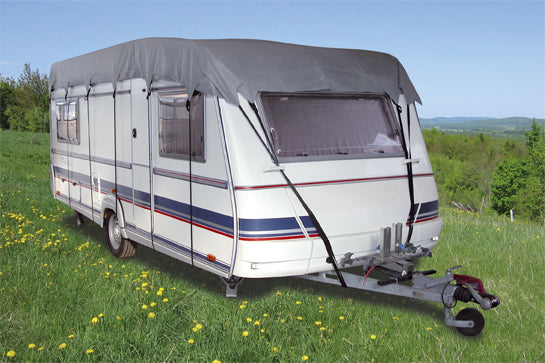 Eurotrail Schutzhülle – für Caravan – 300 × 600 cm – Grau, Polyester, 3-lagig, wasserfest