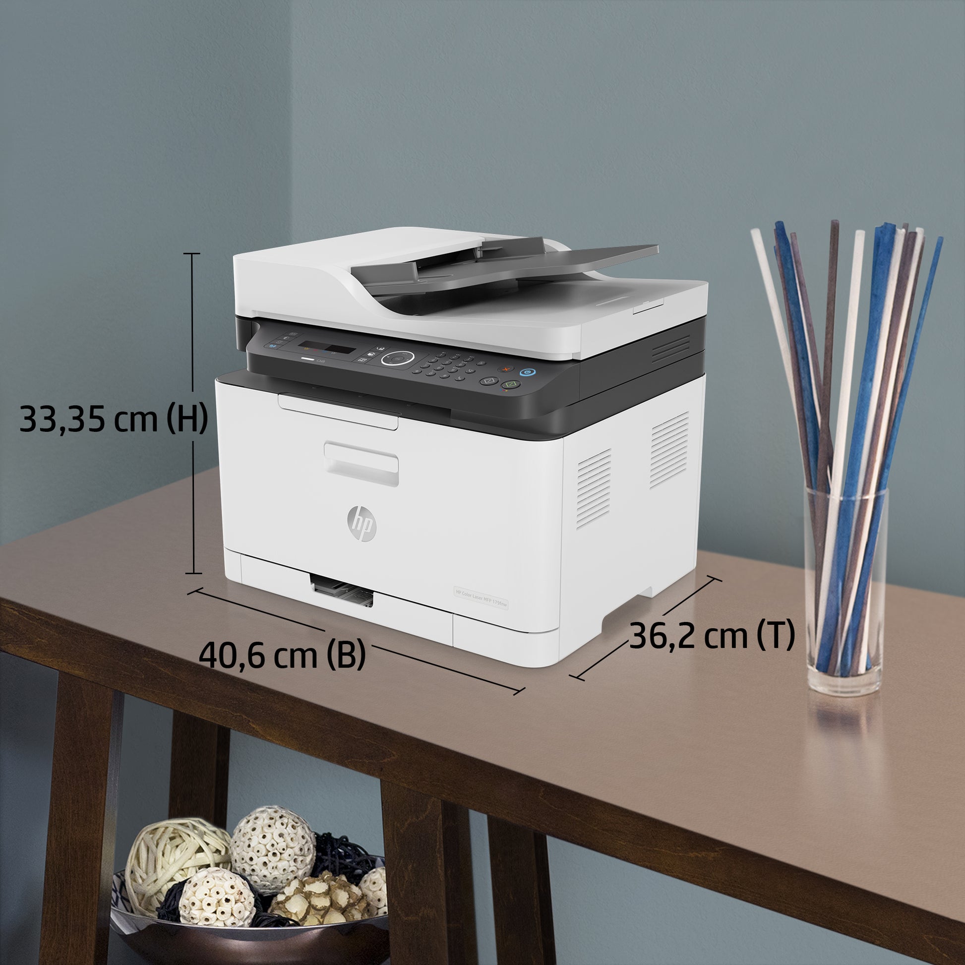 HP Color Laser MFP 179fnw – Farblaser-Multifunktionsdrucker, A4, 3-in-1, Duplex, WLAN/LAN, AirPrint, Mopria
