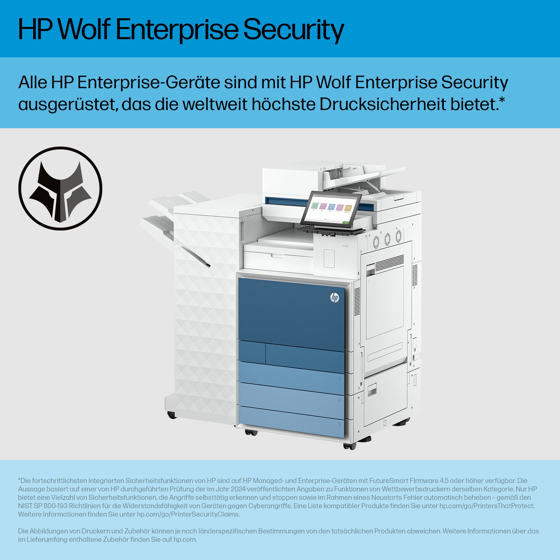 HP Color LaserJet Enterprise Flow MFP8801z+ – Farbiger Laser-MFP – 60 ppm S/W