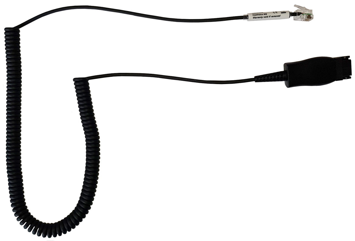 freeVoice 88001-04-FRV – Adapterkabel – für Avaya – RJ9 auf QD – Schwarz