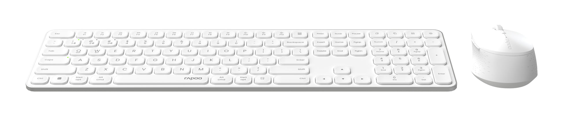 Rapoo 9810M – Kabellose Tastatur (Bluetooth/2,4 GHz), CH-Layout (DE-CH), Schwarz – für Windows, macOS