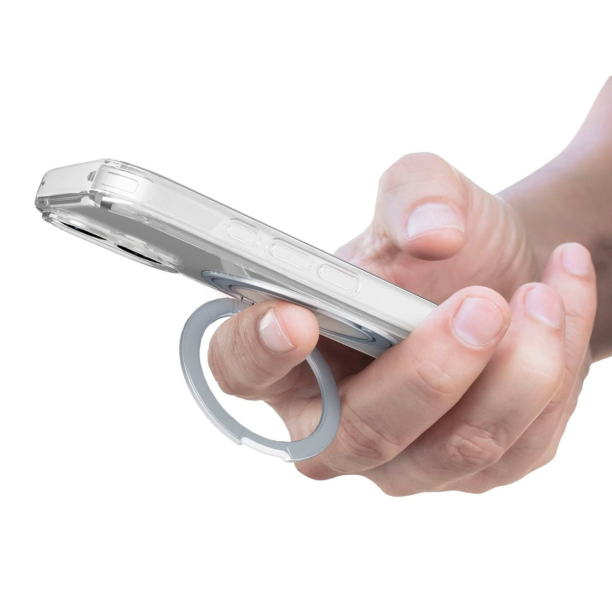 Cellularline Spin Mag Backcover – für Apple iPhone 18 Pro – Kunststoff, Transparent, stossfest, tropfsicher