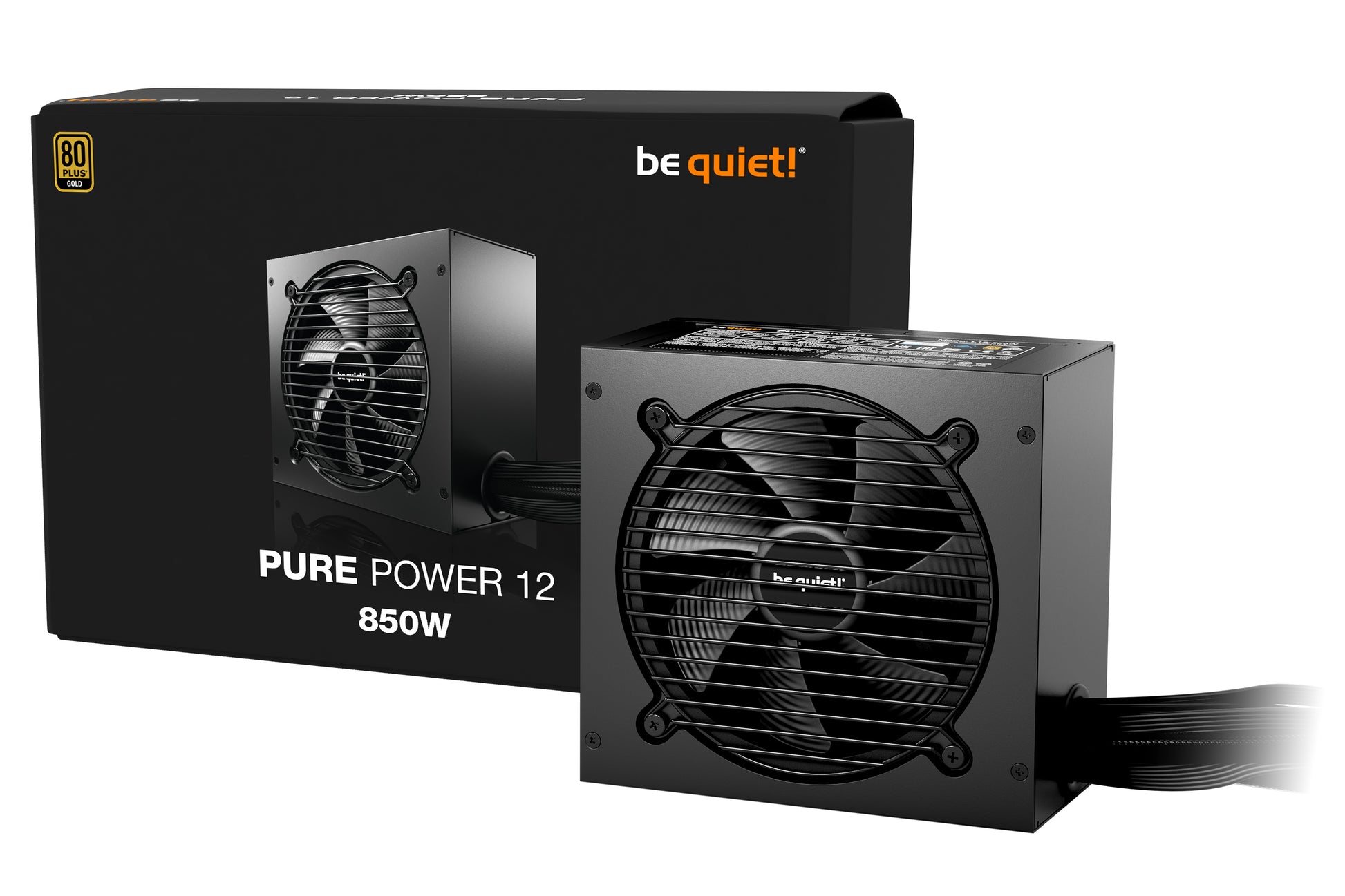 be quiet! be quiet PURE POWER 12 ATX-Netzteil 850 W 80 PLUS Gold – nicht-modular, ATX 3.1, EPS 2.92