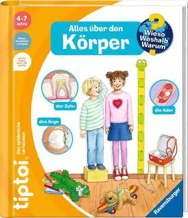 Ravensburger Lernbuch – tiptoi WWW Körper, 16 Seiten, Deutsch, ab 4 Jahren
