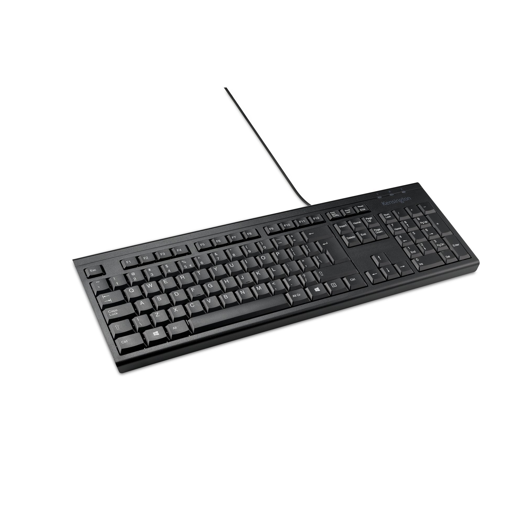 Kensington KB100S EQ – Tastatur – kabelgebunden – QWERTY (ES) – schwarz