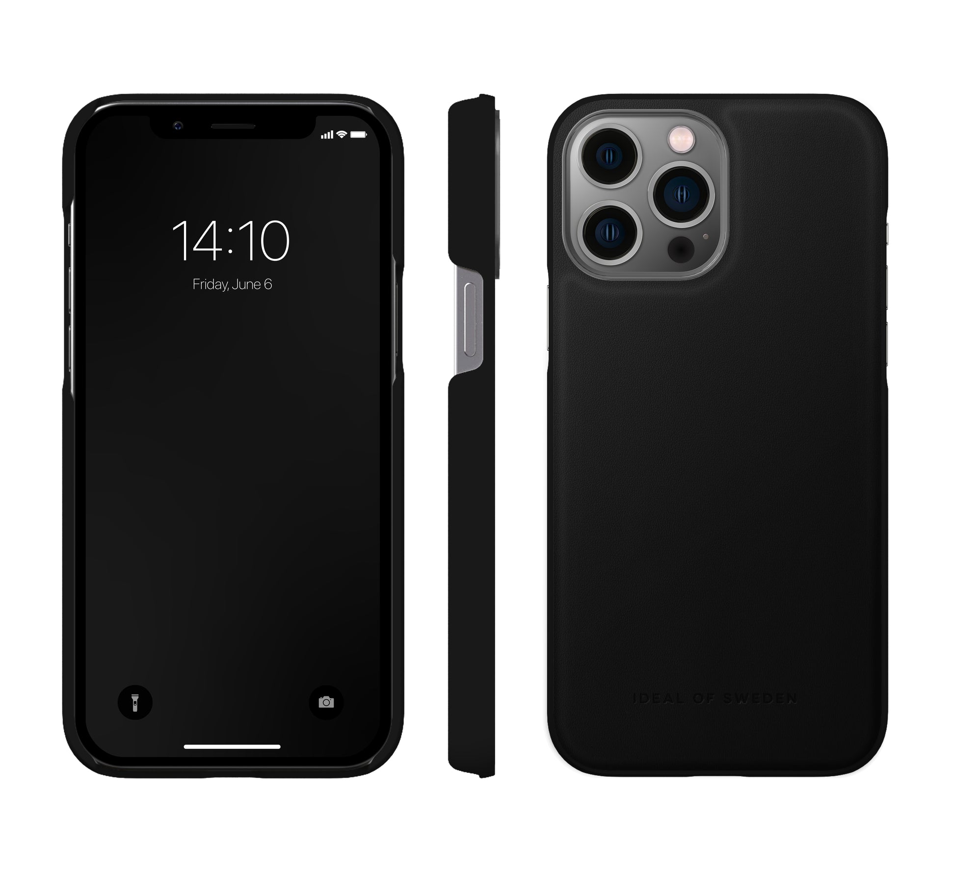 Ideal of Sweden – Backcover – für Apple iPhone 13 Pro Max – Intensives Schwarz – Kunstleder