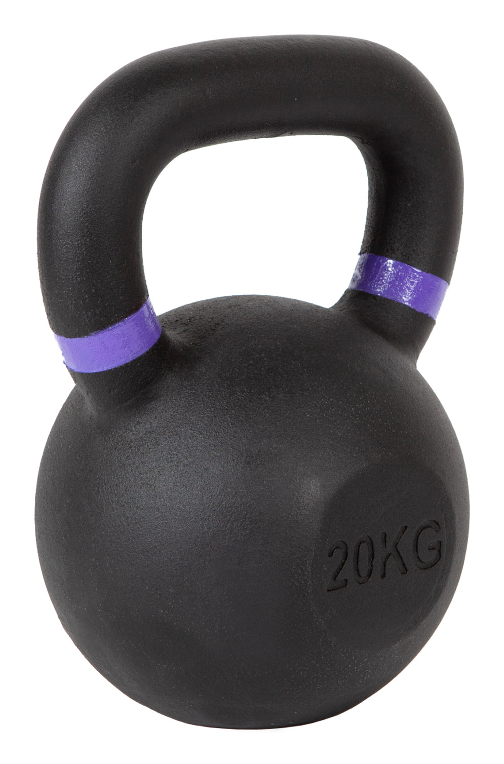 Fitcom Kettlebell, 20 kg, 20,5 cm×25,0 cm, Gusseisen, Schwarz