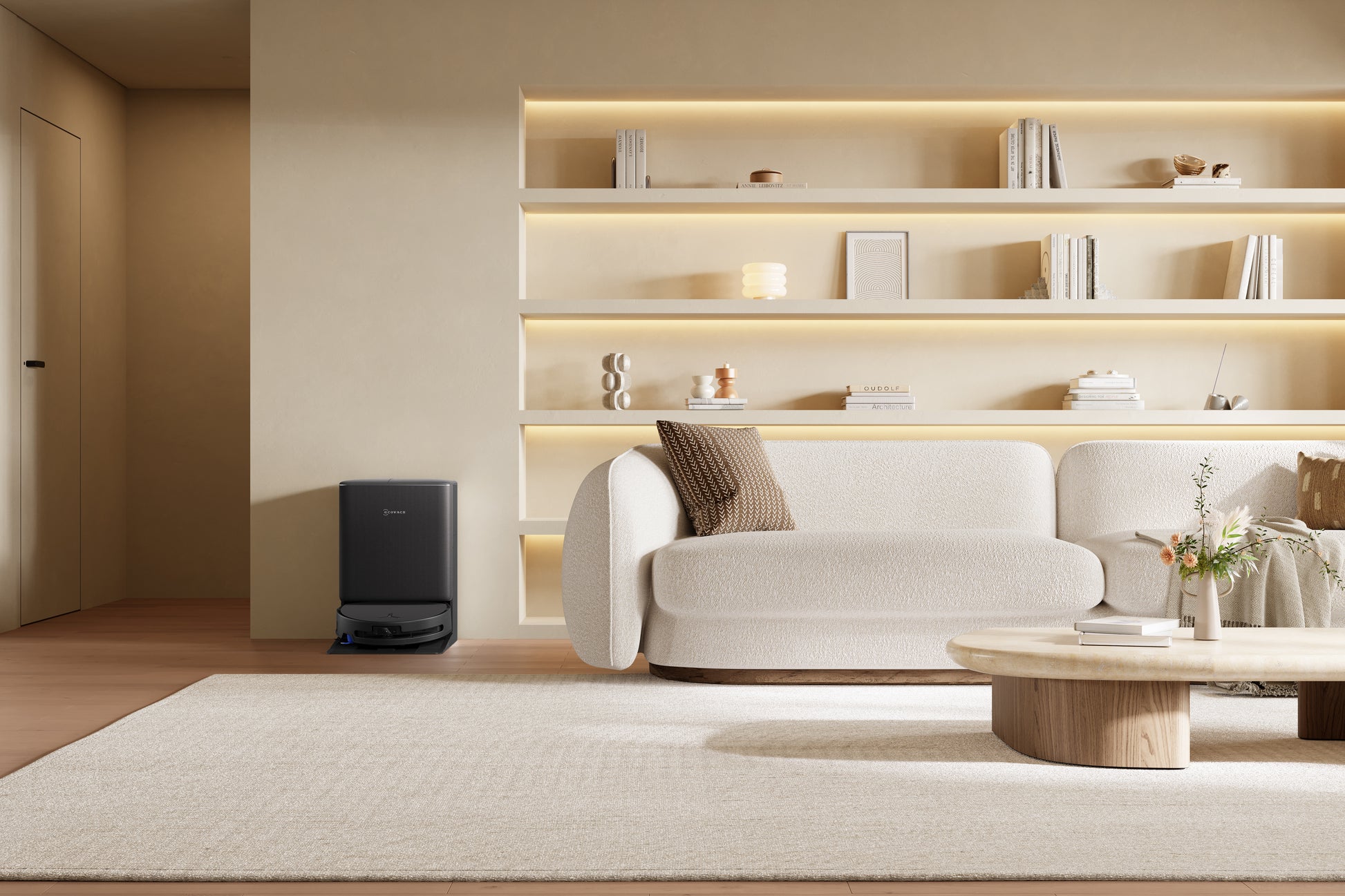 Ecovacs Saugroboter DEEBOT T90 PRO OMNI, mit Absaugstation, mit Wischfunktion – 30000 Pa, 350 min, Höhe 98 mm