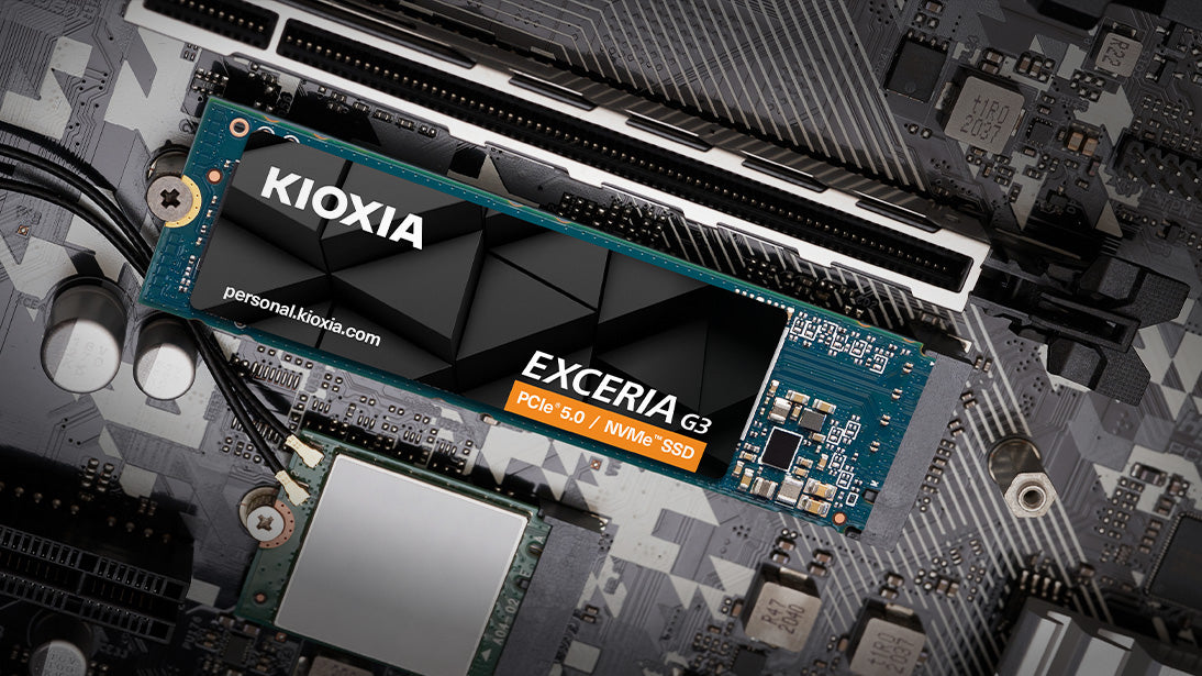 Kioxia EXCERIA G3 1TB – M.2 2280 NVMe PCIe 5.0, 10000 MB/s Lesen, 8900 MB/s Schreiben