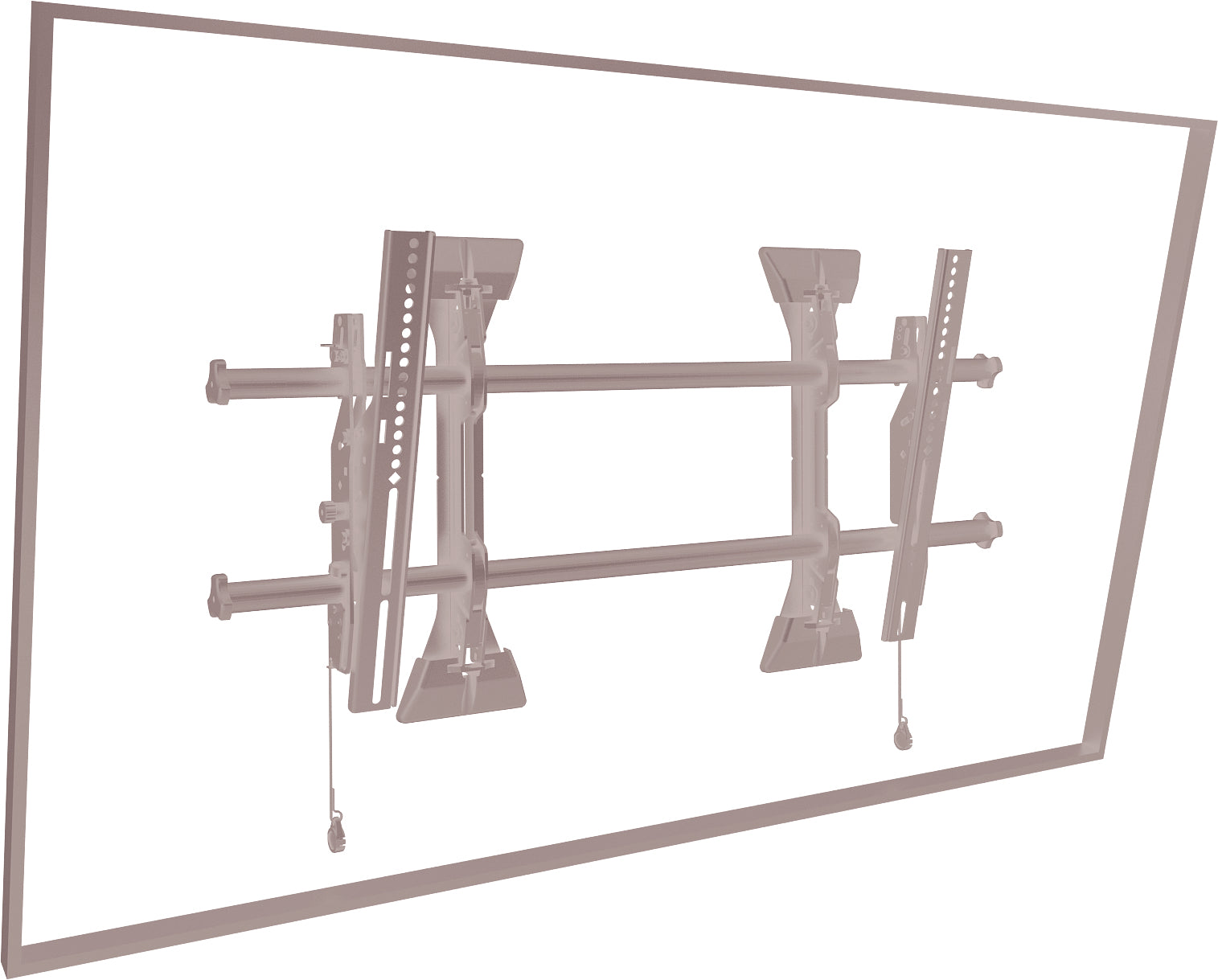 Chief Wandhalterung – Neigbar – 55–82" – VESA 100×100 – bis 114 kg, Höhenverstellbar – XTM1U