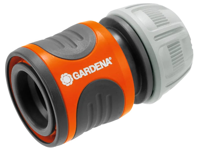 Gardena Garten-Wassersprühdüse – stufenlose Flusskontrolle, frostgeschützt, für 1/2", 5/8", 3/4", grau/orange