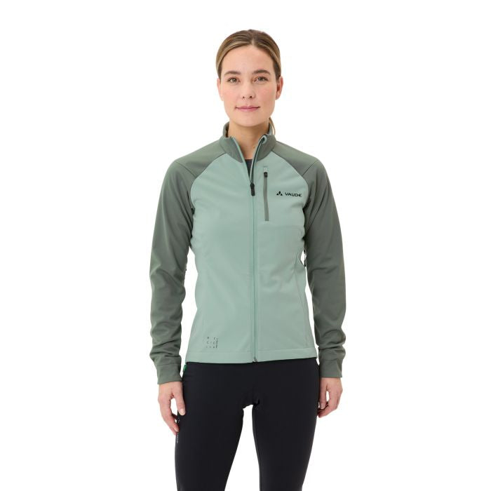Vaude – Regenjacke Posta Softshell II – Grösse 38 – Blau, Polyester (recycelt), wasserabweisend, reflektierend