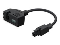 Teltonika PR5MEC21 Stromadapter – 4-poliger PA I/O, 0,14–0,5 mm², Innen, Schwarz