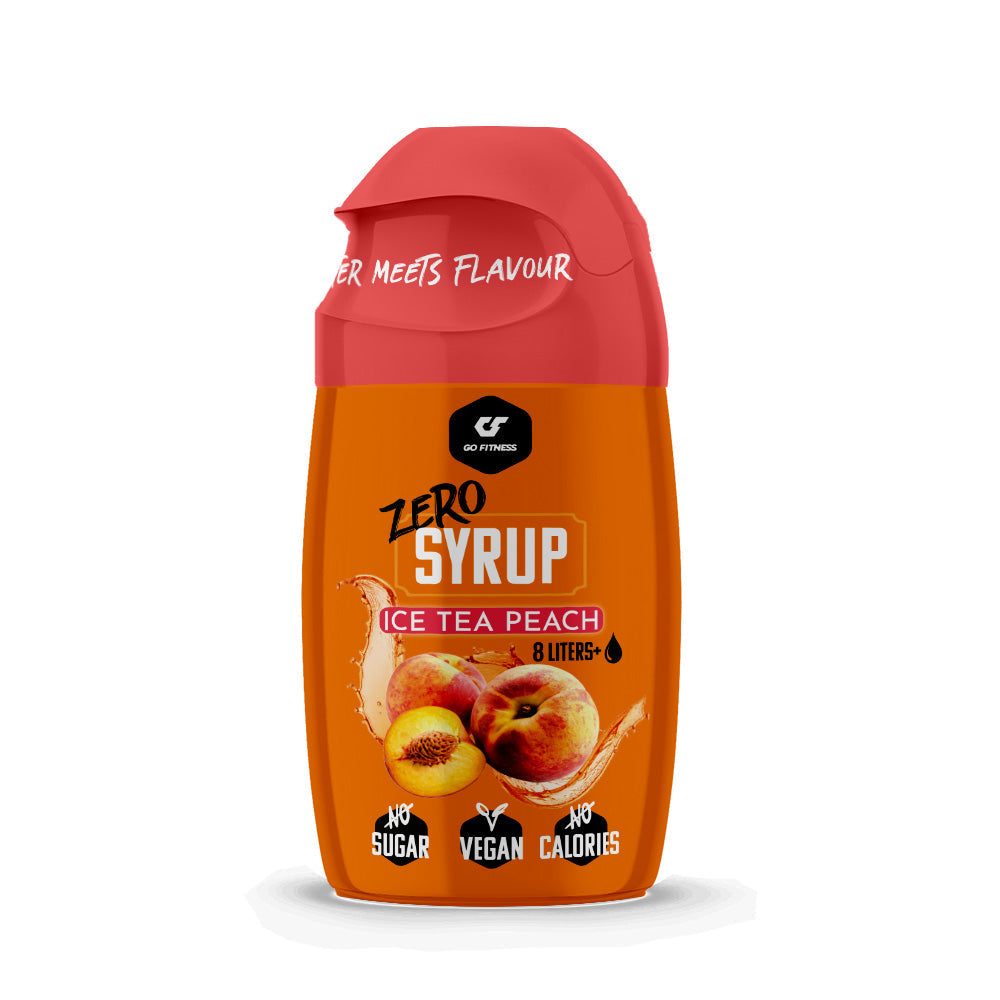 Go Fitness Sirup Zero, Pfirsich, zuckerfrei, Bio – 65 ml