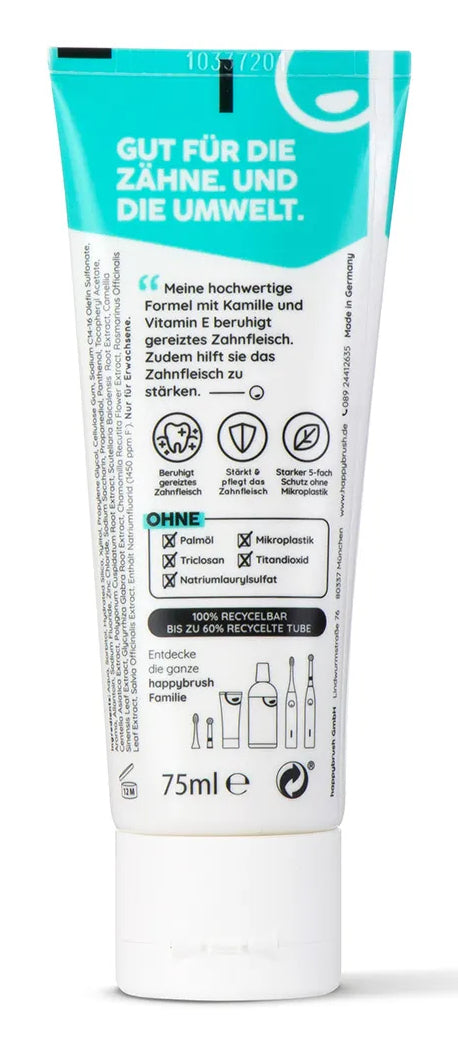happybrush Zahnpasta Anti-Plaque – beruhigt Zahnfleisch – 75 ml