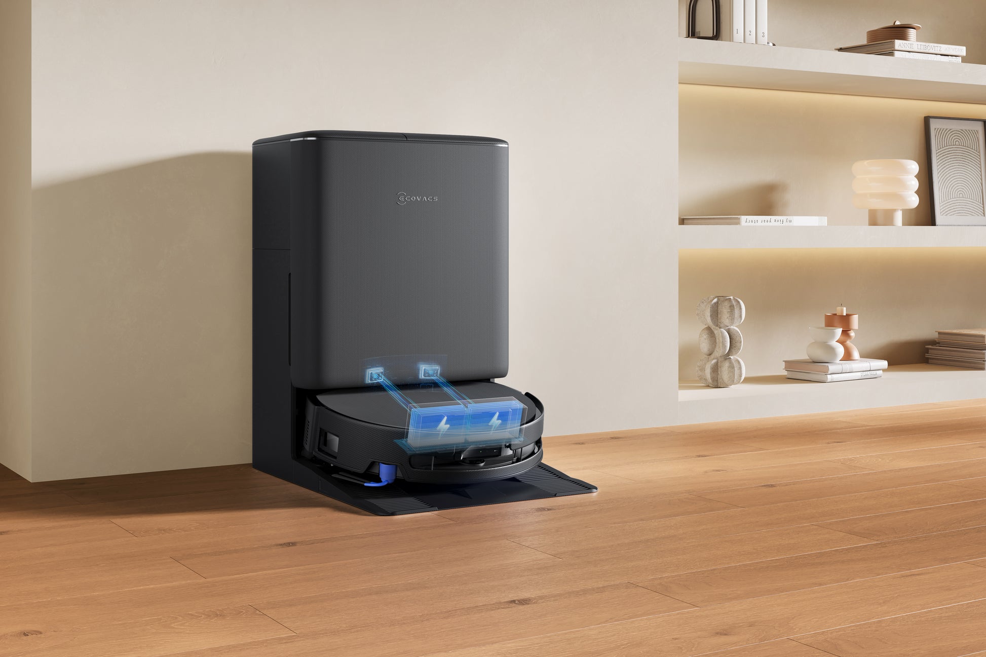 Ecovacs Saugroboter DEEBOT T90 PRO OMNI, mit Absaugstation, mit Wischfunktion – 30000 Pa, 350 min, Höhe 98 mm