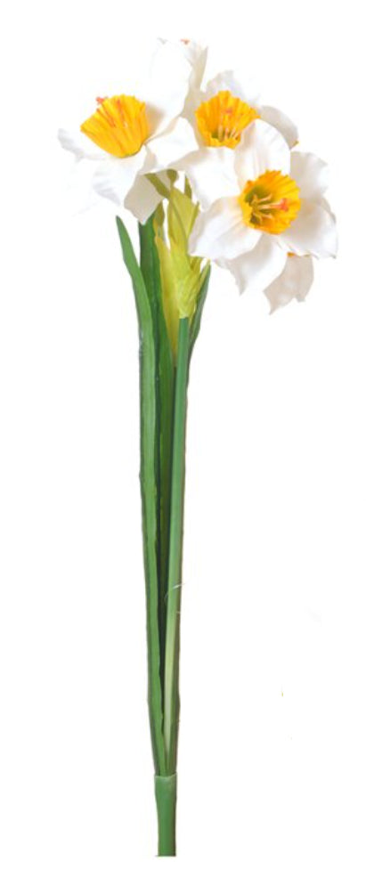 CHALET Strauss Narzissen – 51 cm – Kunststoff, mehrfarbig