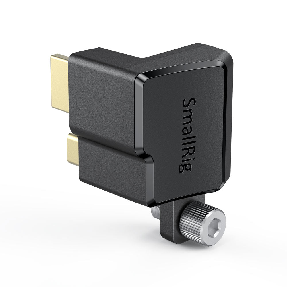 SmallRig HDMI Type-C Winkeladapter für BMPCC 4K und Cage-Modelle (z.B. 2203/2203B/CVB2254), Schwarz