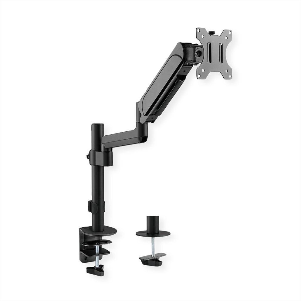 VALUE Monitorarm Tischhalterung – 17–32" – VESA 75×75/100×100 mm – bis 9 kg/Monitor – Gasfeder