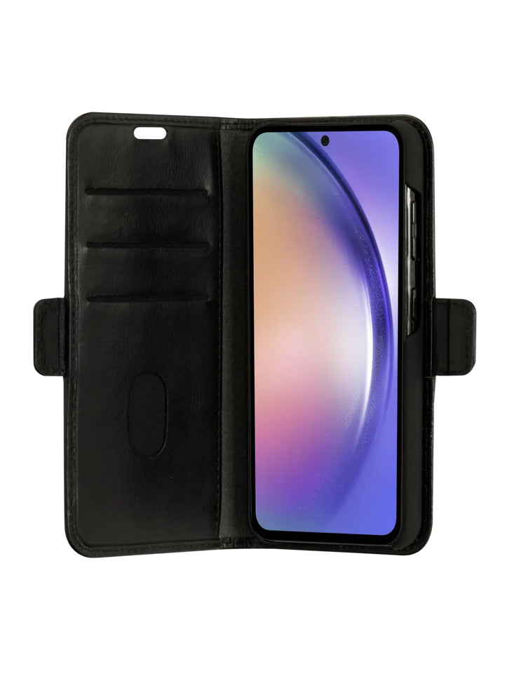 dbramante1928 Copenhagen Wallethülle – für Samsung Galaxy Z Fold 4, 3 Kartenfächer, Leder, Schwarz