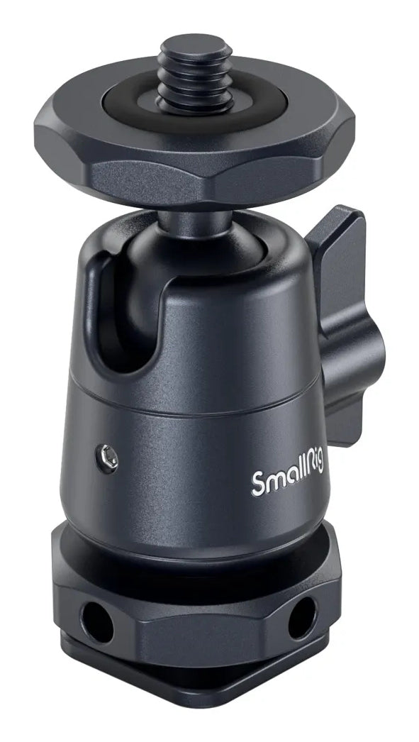 SmallRig 2948B Zubehörschuh – Aluminium, 1,5 kg Traglast, 1/4-20" – 0–135°/360° drehbar – Schwarz