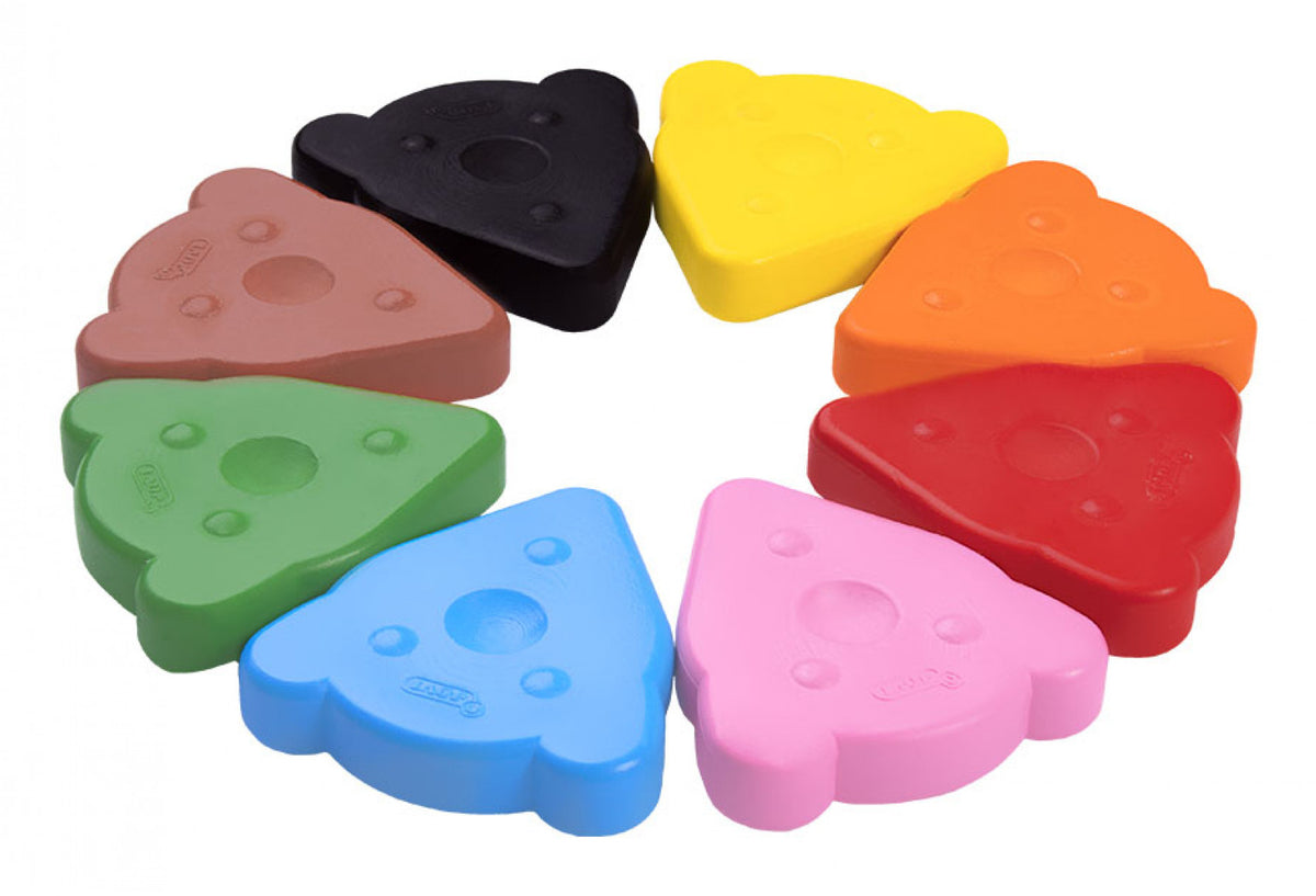 Jovi My First Crayon Wachsmalkreiden – 8 Farben, ergonomisch, Karton
