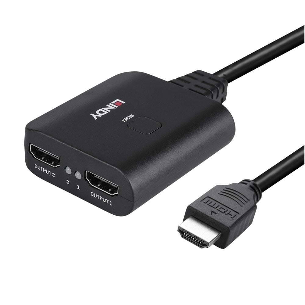 Lindy HDMI-Splitter 1×2, 4K, Kabel