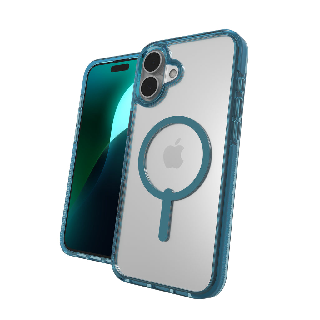 ZAGG Backcover Snap – für Apple iPhone 16 Plus – Retro Blau Santa Cruz
