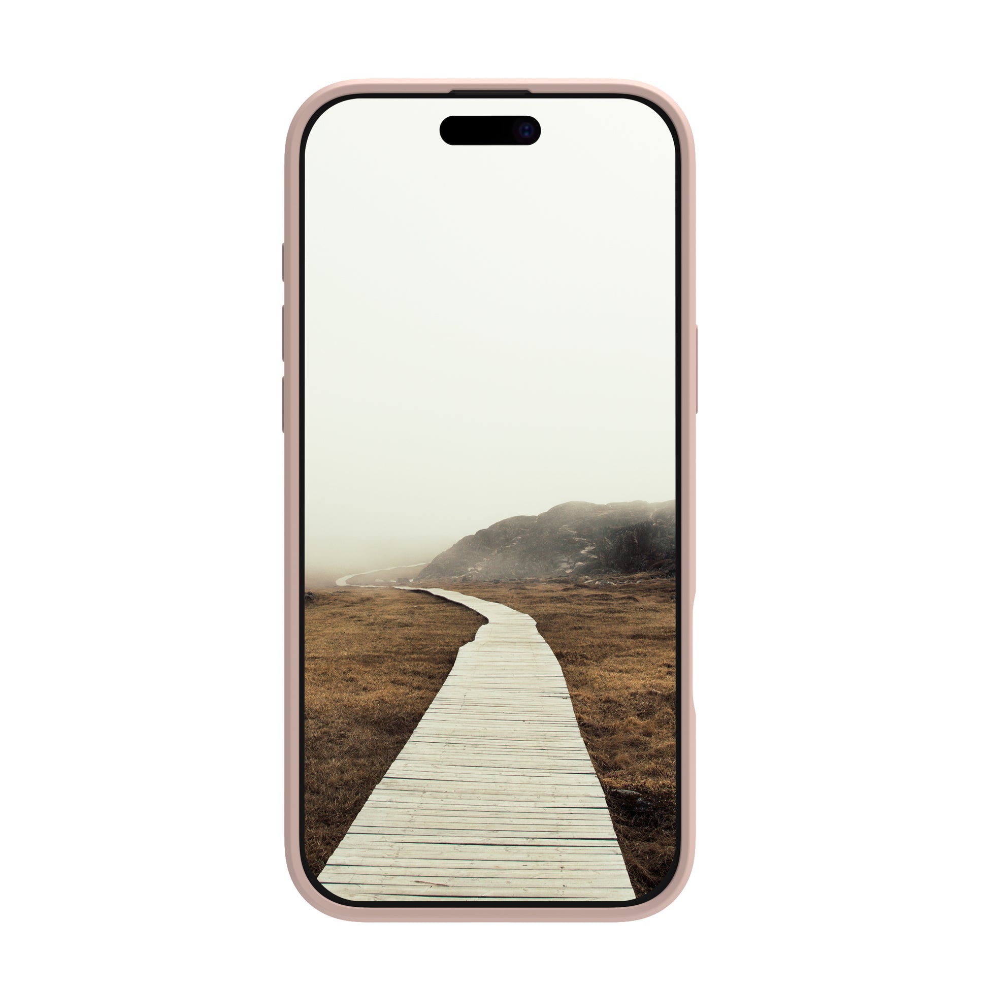 dbramante1928 Greenland Pro MS – Backcover – für Apple iPhone 16 Pro, Recycelter Kunststoff, Pink Sand