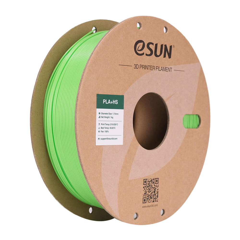 eSUN 3D-Drucker-Filament PLA+ HS PLA 1,75 mm Hellgrün, opak, 1 kg